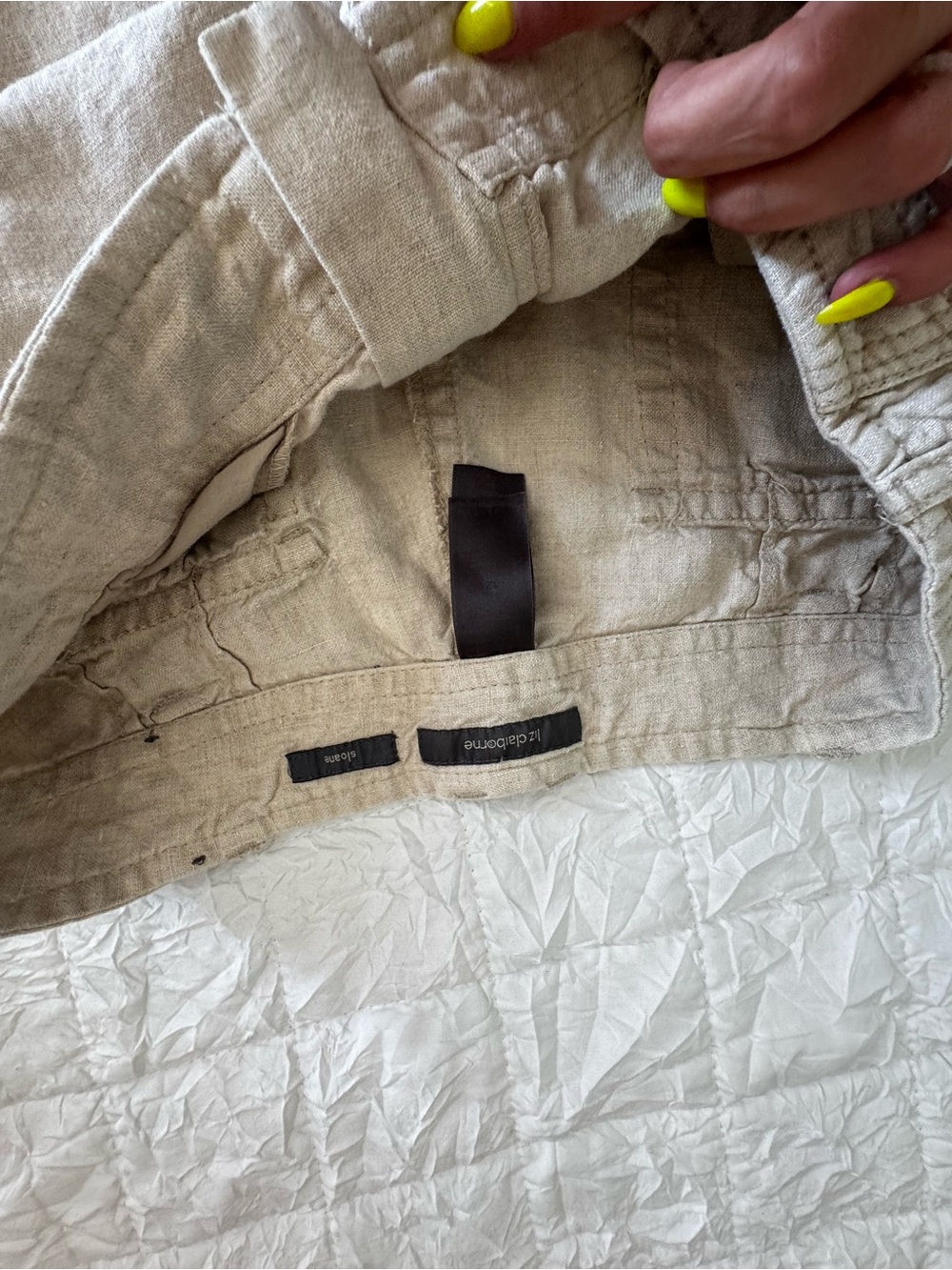 Liz Claiborne cargo capri pants size 12 - Picture 5 of 6